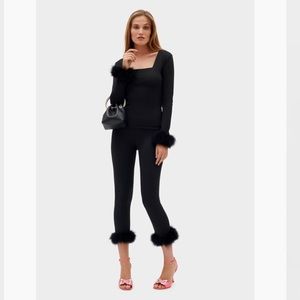 The Weekend Chic Set with Leggings in Black